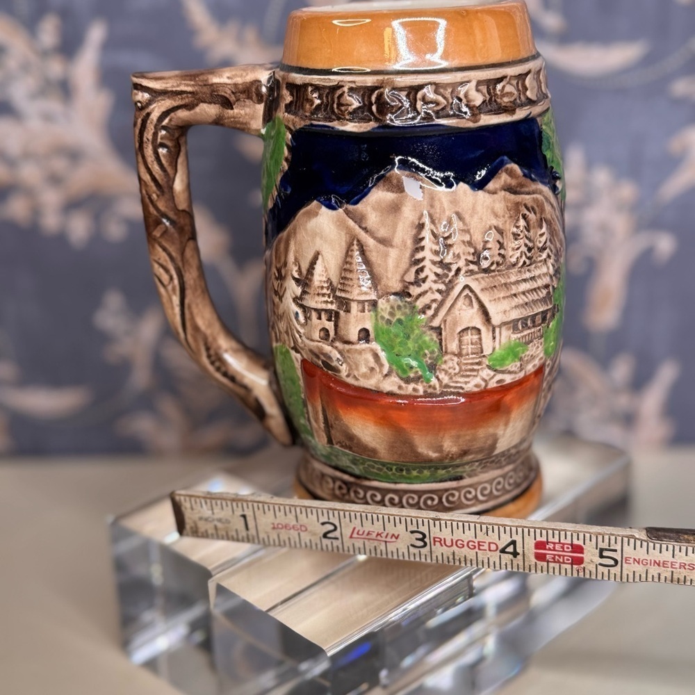 Vintage Estate Hand Painted Collectible Ceramic Beer Stein - Picture 6 of 8